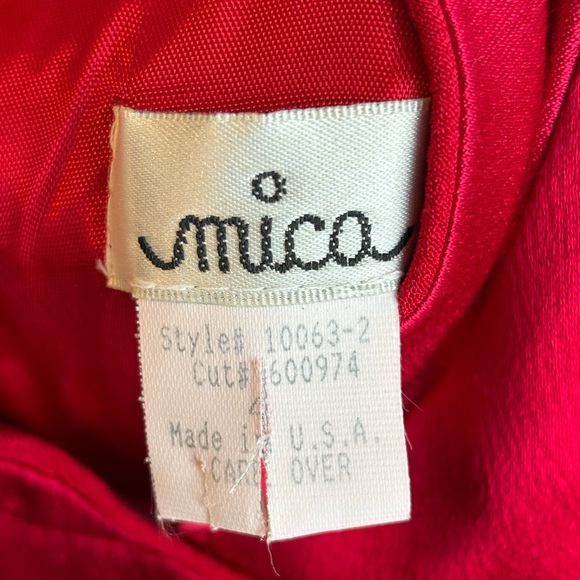 Kimono Style Silk Maxi Formal Dress with Slit by Mica - Picture 3 of 4